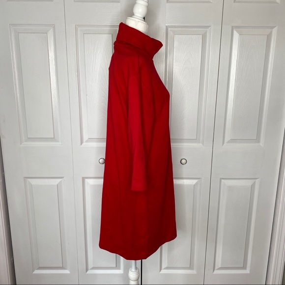 🔥SOLD🔥 Zara Trafaluc Turtleneck 3/4 Sleeve Dress Red S - Picture 8 of 16